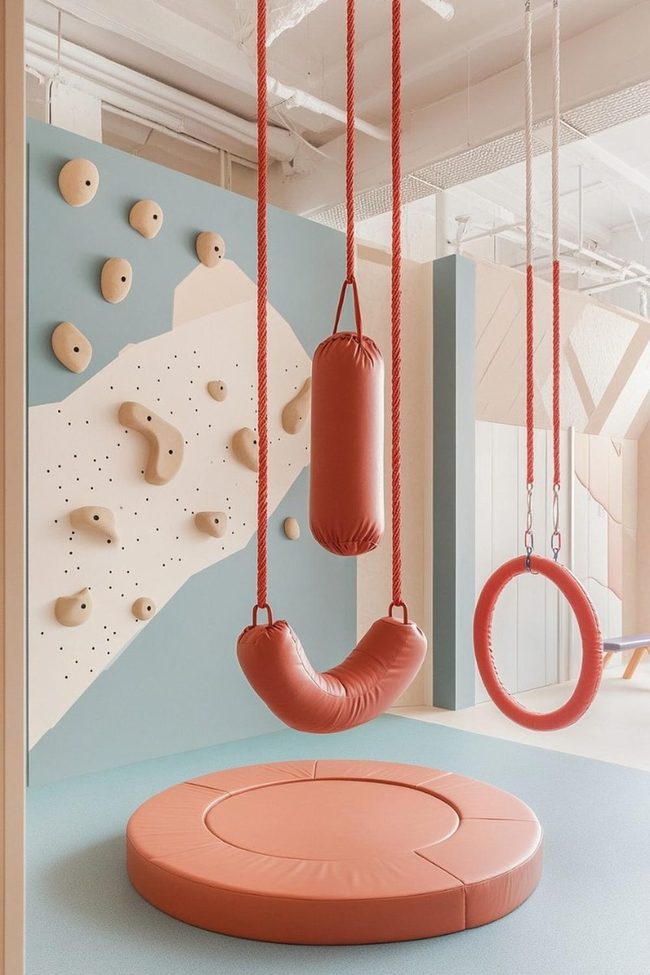 Muted Swings And Climbing Walls