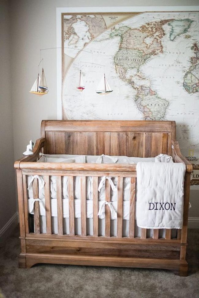 Giant World Map Nursery