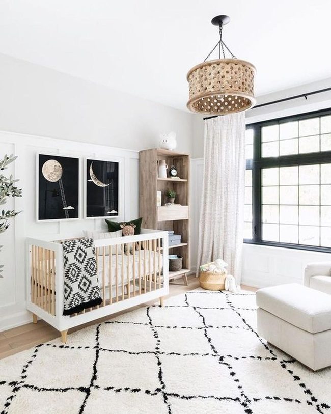 Woven Light, Black Geometric Rug