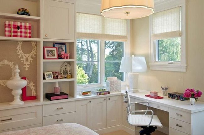 Pastel Workspace With Organized Charm