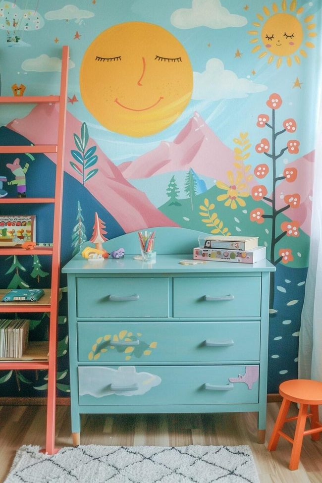 Thrifted Vintage Dresser Pink Sleeping Quarters