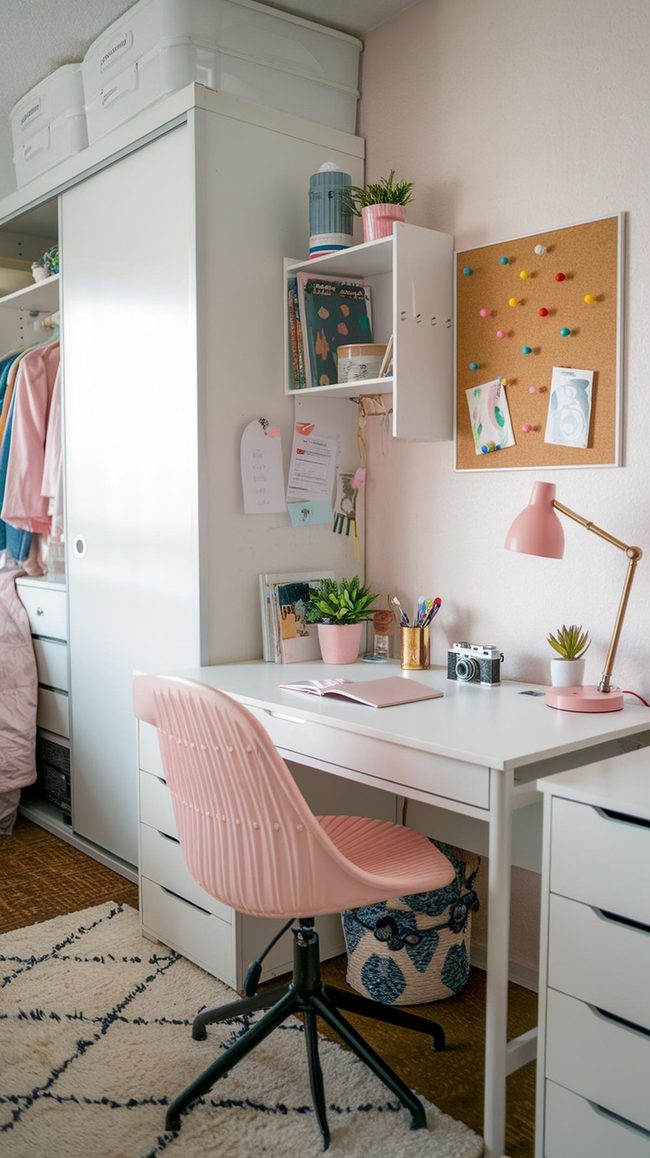 Sticker-Covered Mini Fridge Transformation