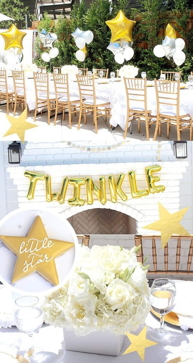 Gold Star Balloons Party