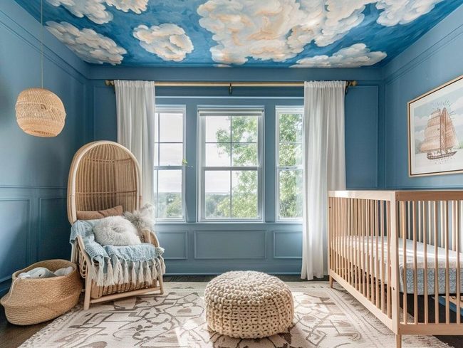 Ocean Coral Mural Wallpaper Baby Nursery