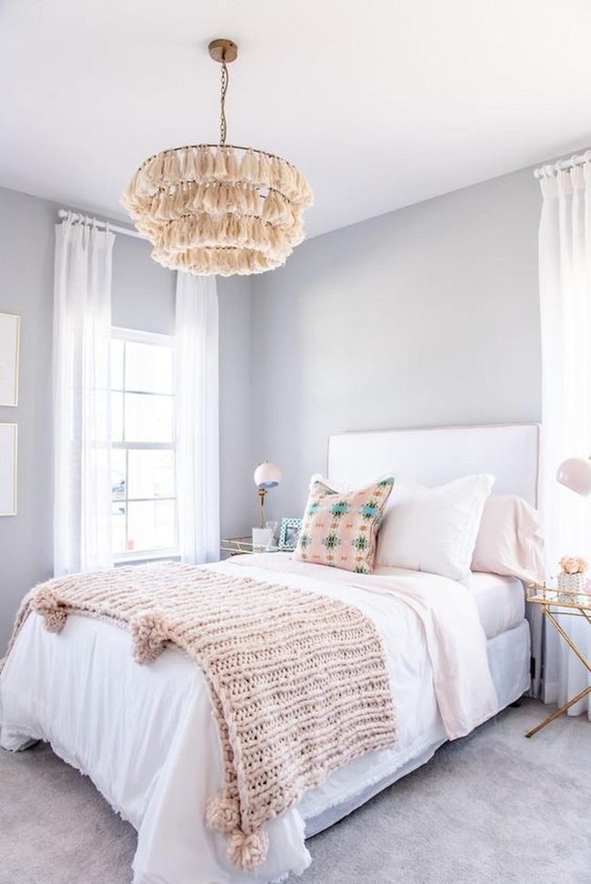 Fabric Chandelier Bedroom Warmth