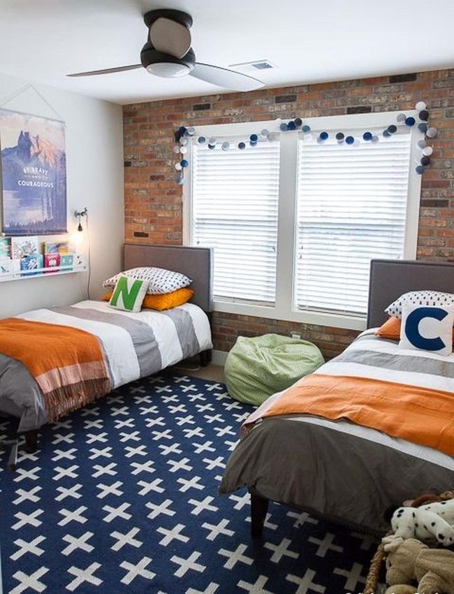 Orange Blankets, Gray Frames, Urban Warmth