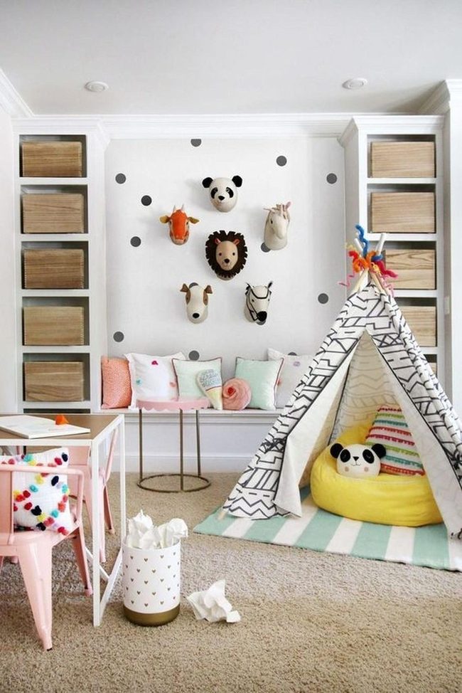 Striped Teepee Kids Paradise