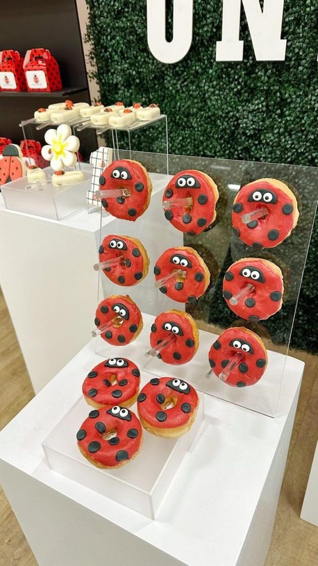 Red Polka Dot Ladybug Donuts