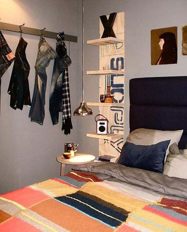 Rough Wood Shelves Together