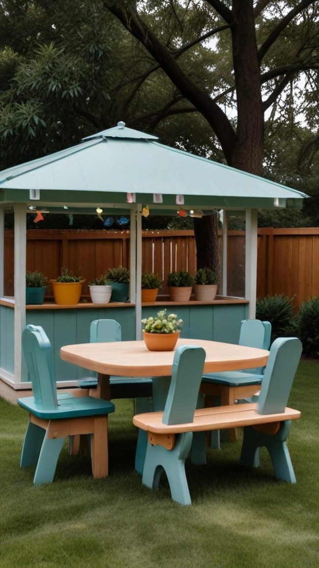 Backyard Castle Dining Escape