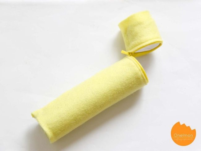Sunshine Yellow Felt Pencil Tube