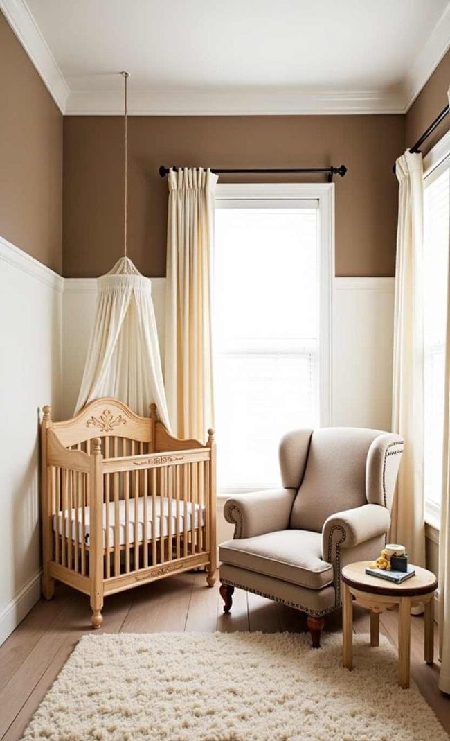 Mocha And Cream Split Walls