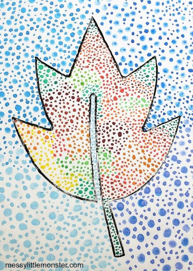 Autumn Leaf Dotted Masterpiece