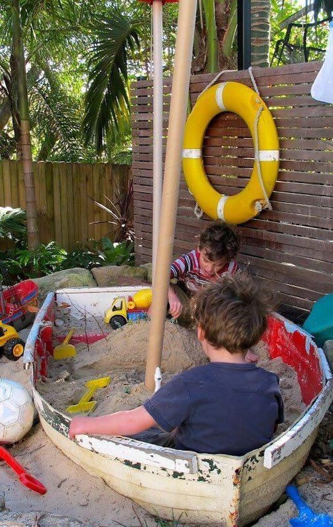 Weathered Boat Sandbox