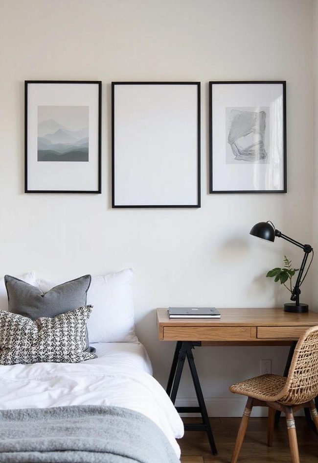 Single Statement Art On Clean Walls