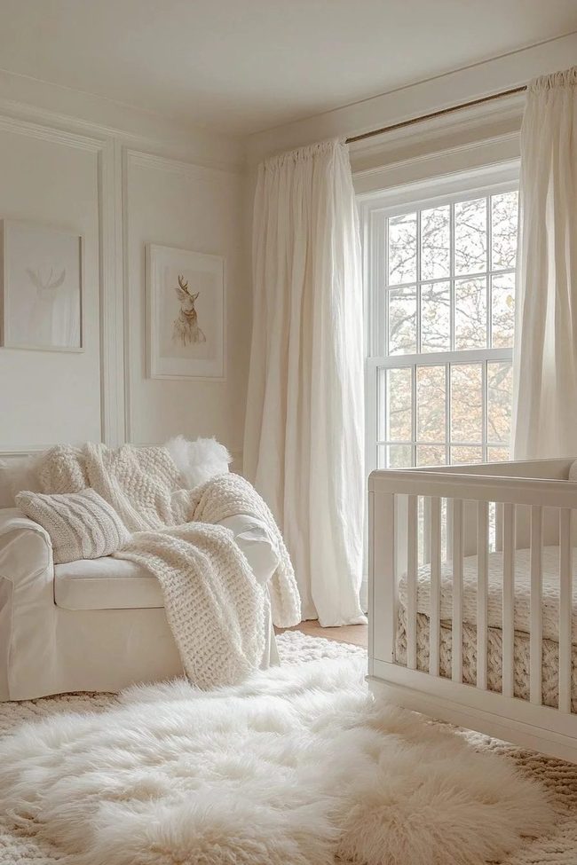 Layered White Nursery Textures