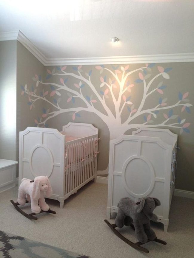 Pink and Blue Tree Nursery