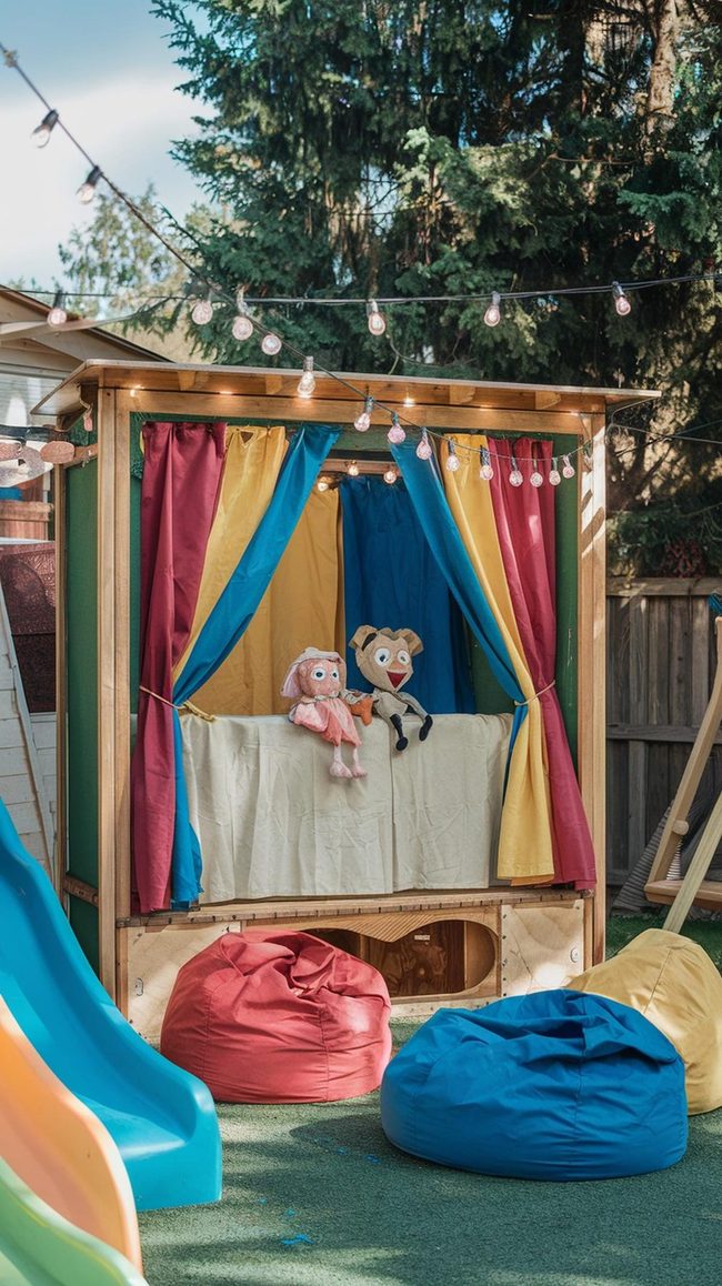 Backyard Puppet Theater Stage
