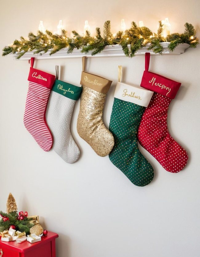 Diy Felt Stockings Sparkle