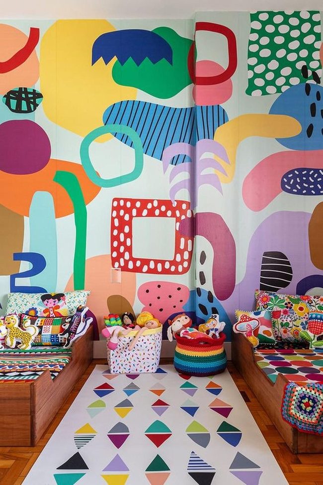 Multicolor Patterns Kids Bedroom
