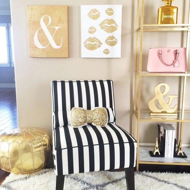 Marble, Gold, Stripes