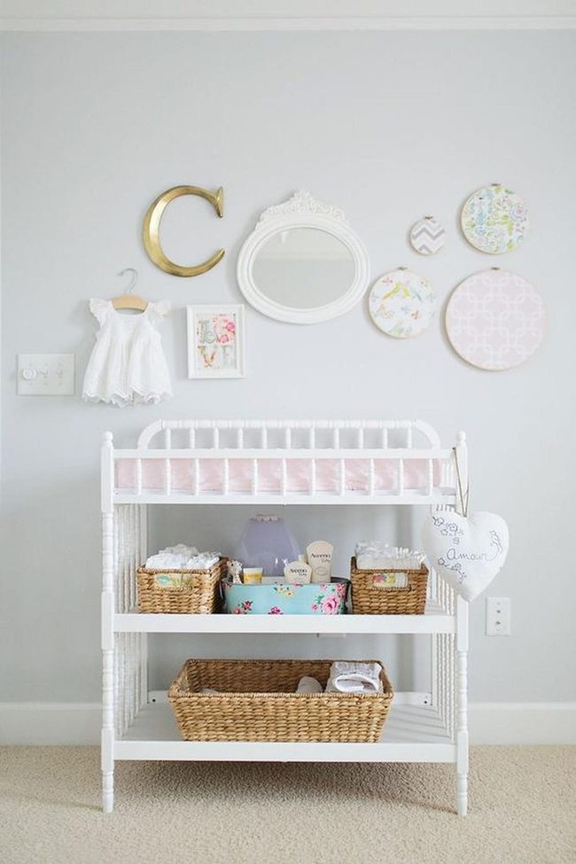 Pink and Gold Nursery Corner