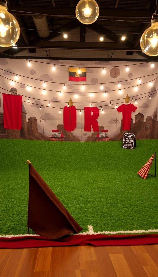 Golden Snitch Quidditch Pitch Backdrop