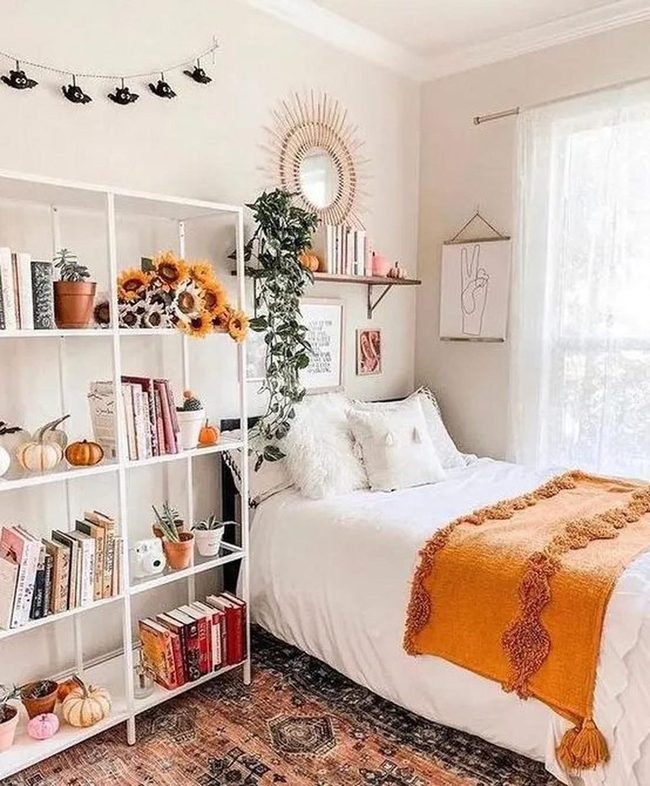 Orange Throw, Sunburst Mirror Magic
