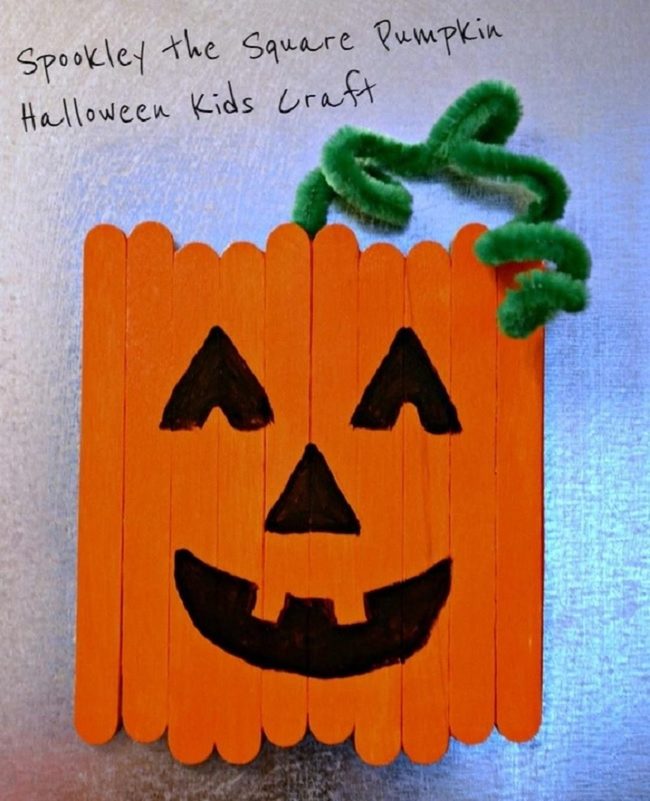 Orange Stick Pumpkin Craft