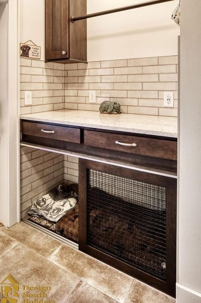 Beige Tiles, Wood Warmth, Cozy Nook