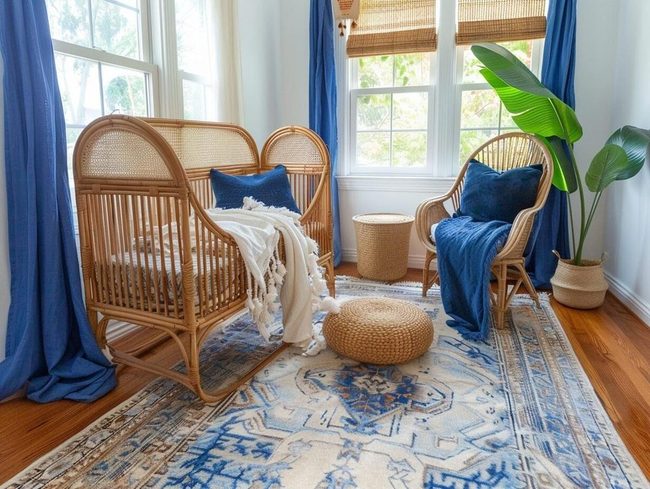 Ocean-Inspired Blue Nursery Design