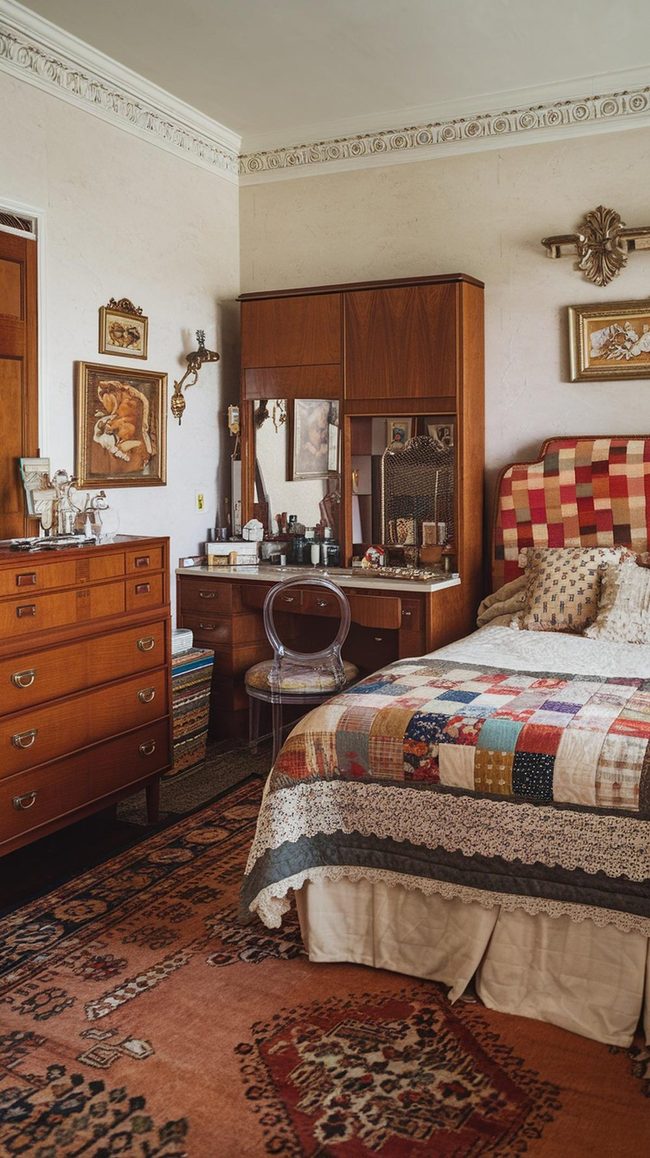 Vintage Wooden Farm Plaid