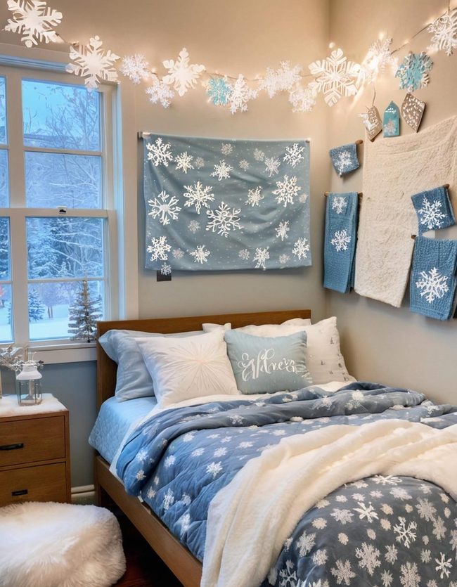 Papercut Snowflakes Transform Dorm Spaces