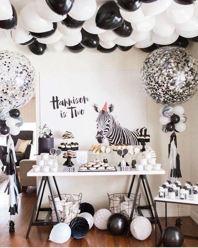 Zebra Party Hat Red
