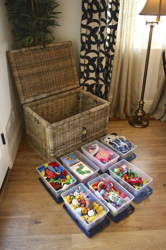 Wooden Toy Storage Chest