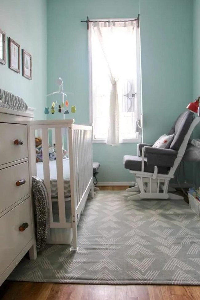 Green Nursery With Soft Textures