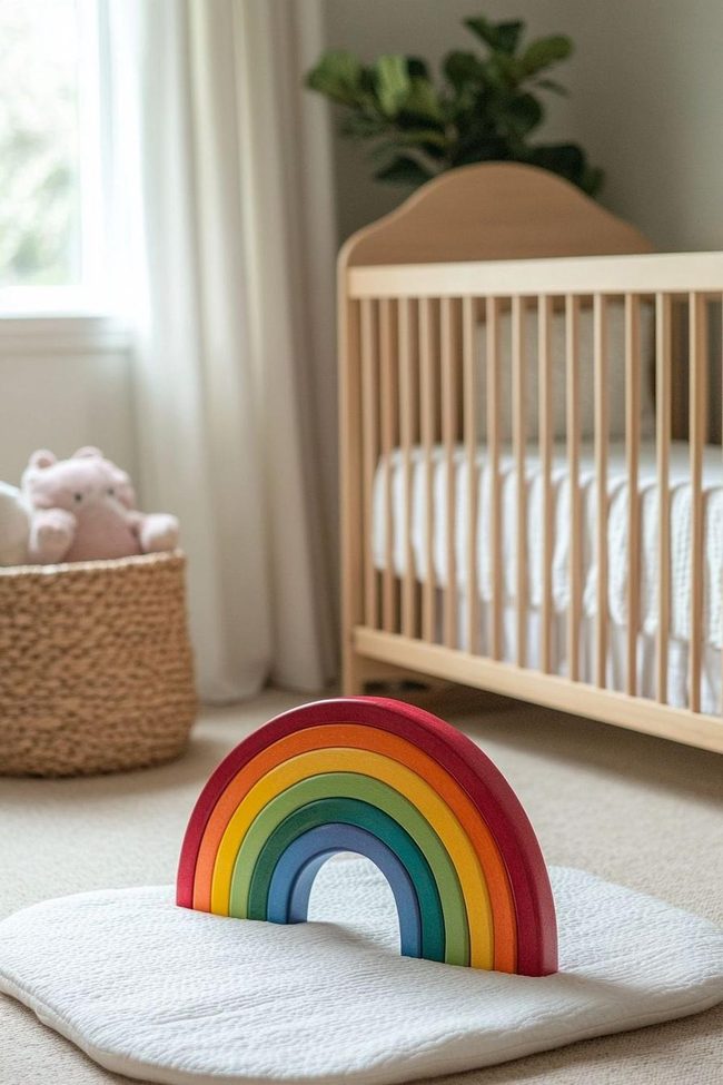 Colorful Rainbow Stacker Toys