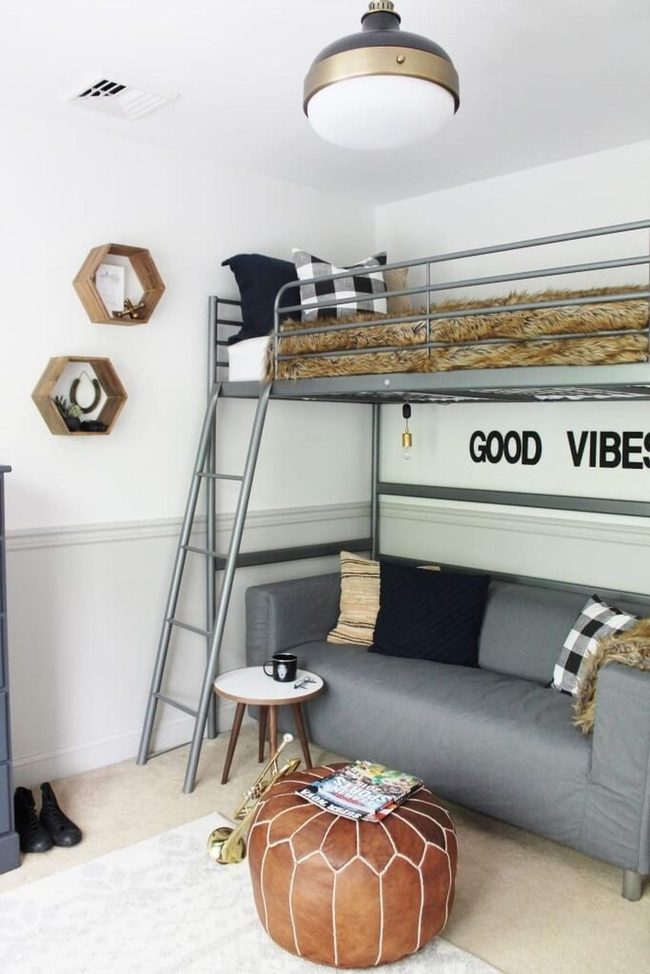 Good Vibes Gray Bedroom