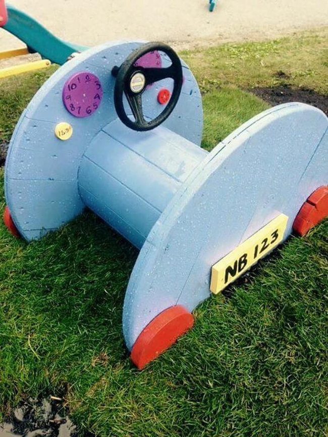 Wooden Spool Kid Cruiser