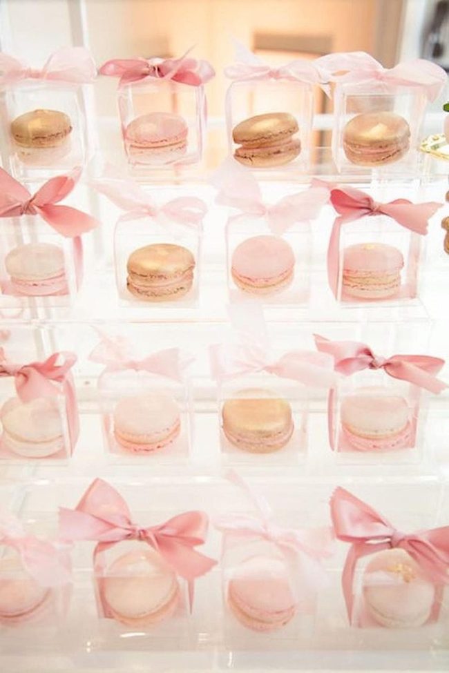 Pastel Macarons In Transparent Luxury