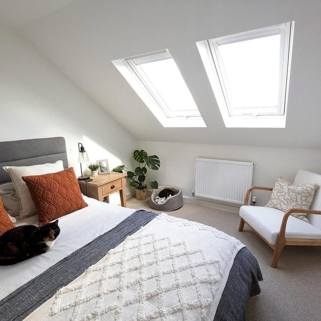 Sunlit Attic Bedroom Sanctuary
