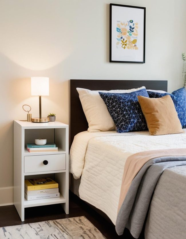 Bedside Table Essential Storage