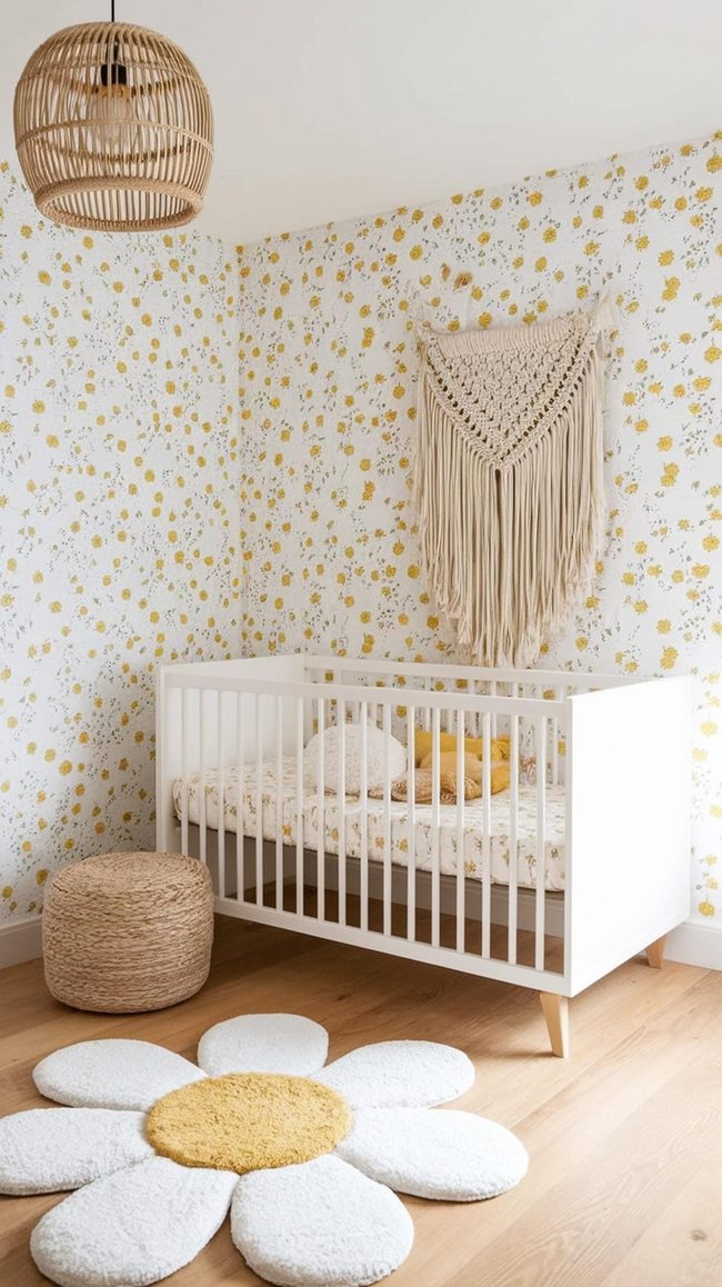 Pale Yellow Daisy Nursery Design