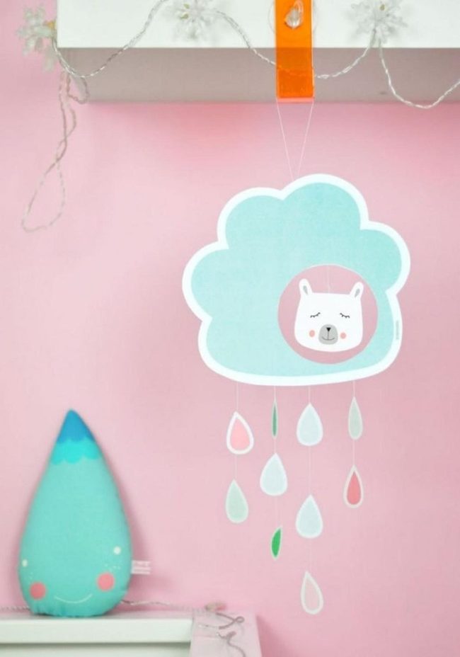 Pink Walls Pink Clouds Bedroom