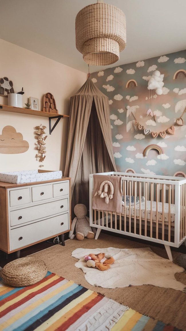 Peel-And-Stick Wallpaper Budget Nursery