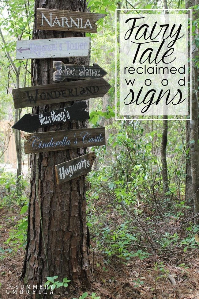 Storybook Directional Garden Signs
