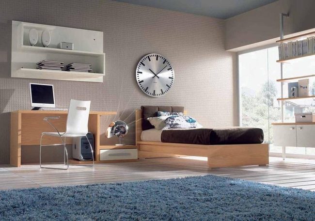 Dark Linen Scandinavian Bedroom