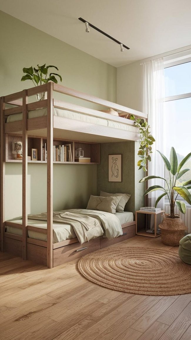 Understated Sage Fabric Drapes