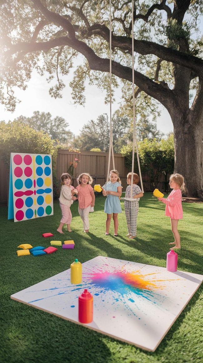 Painted Rocks And Outdoor Fun Space