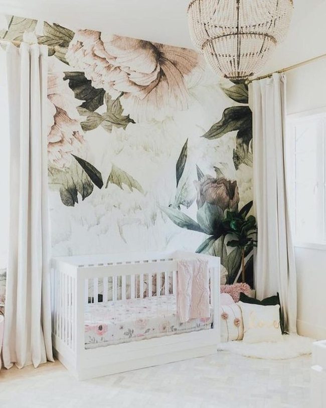 Floral Nursery Pink Sanctuary